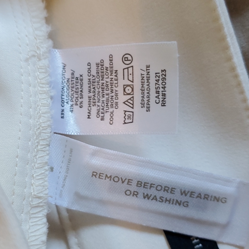 NWOT loft high waist cream shorts - Picture 8 of 8